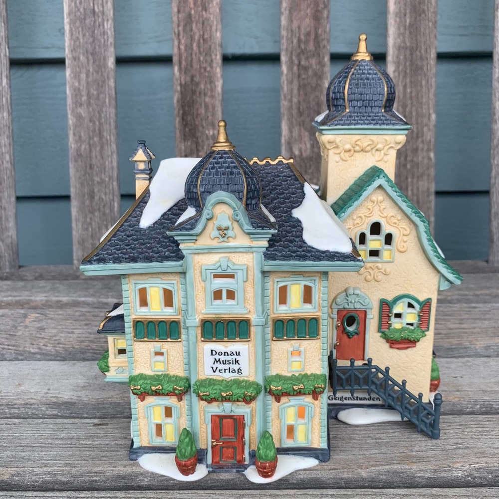 Dept 56 Alpine Village Danube Music Publisher 56173 Lighted Porcelain TEST-WORKS